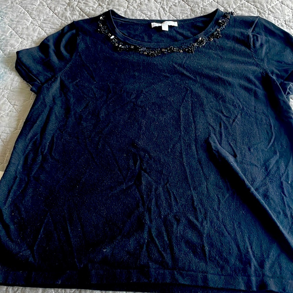 Top black Talbots large petite